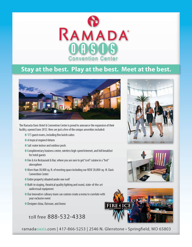 Digital Color Printing Example: Ramada Oasis convention center flyer