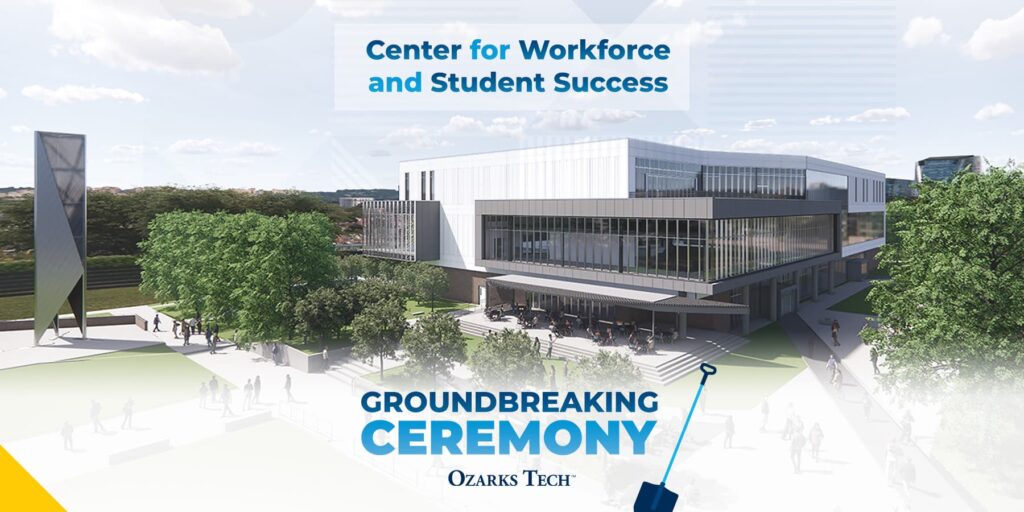 Center for Workforce and Student Success Groundbreaking Ceremony banner