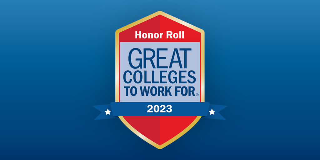 Great Colleges to Work For Award banner