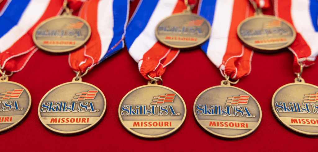 SkillsUSA medals are depicted