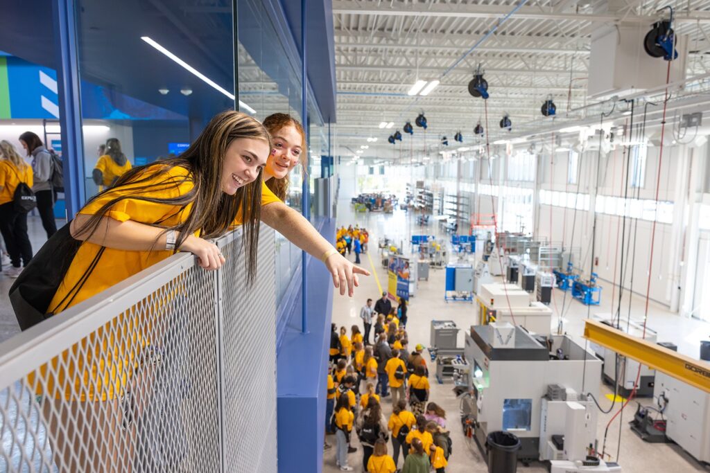 Explore OTC participants are depicted exploring the Plaster Manufacturing Center